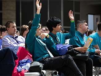 Participating in a public lecture